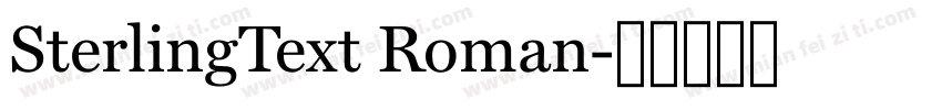SterlingText Roman字体转换